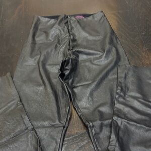Commando Faux Leather Black Leggings